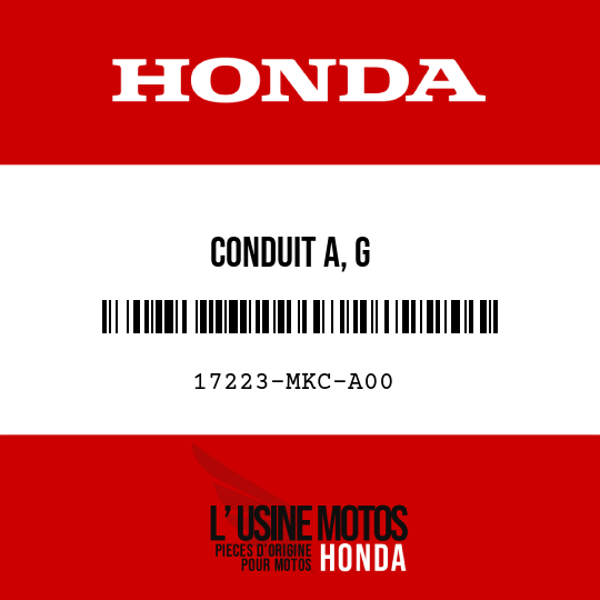 image de 17223-MKC-A00 CONDUIT A, G