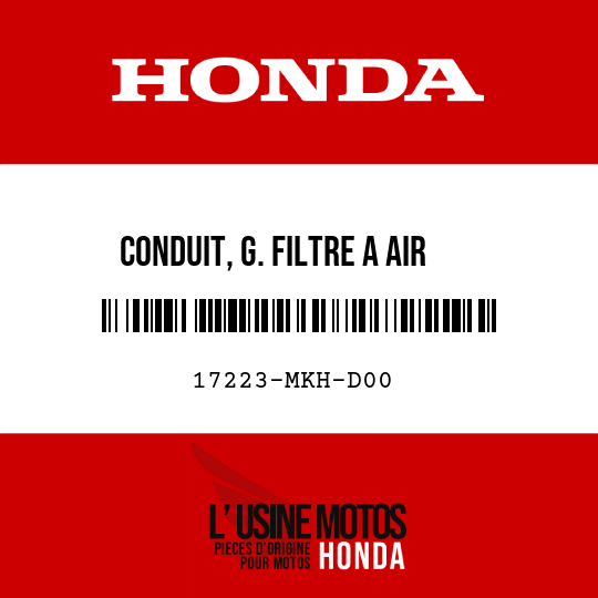image de 17223-MKH-D00 CONDUIT, G. FILTRE A AIR