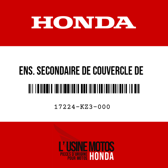 image de 17224-KZ3-000 ENS. SECONDAIRE DE COUVERCLE DE LOGEMENT DE FILTRE A AIR