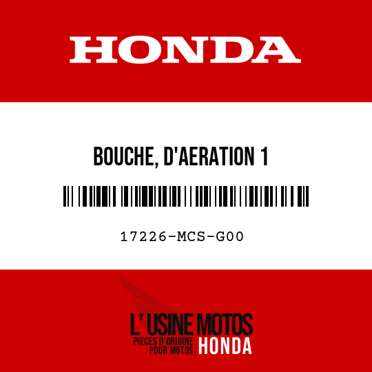 image de 17226-MCS-G00 BOUCHE, D'AERATION 1