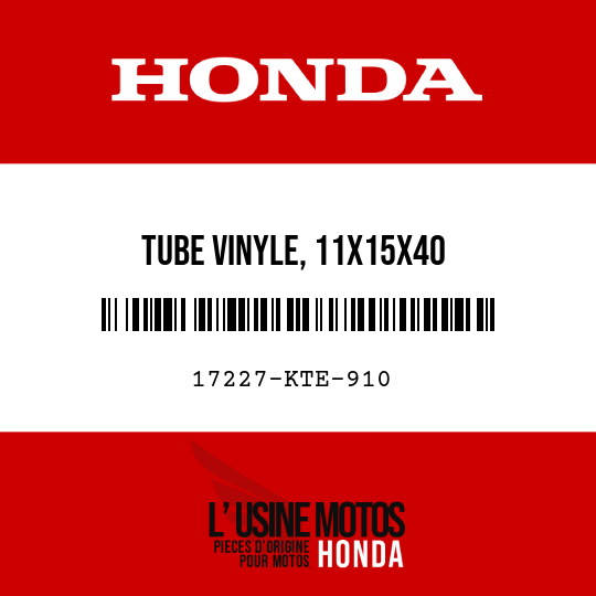 image de 17227-KTE-910 TUBE VINYLE, 11X15X40