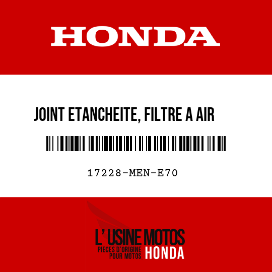 image de 17228-MEN-E70 JOINT ETANCHEITE, FILTRE A AIR