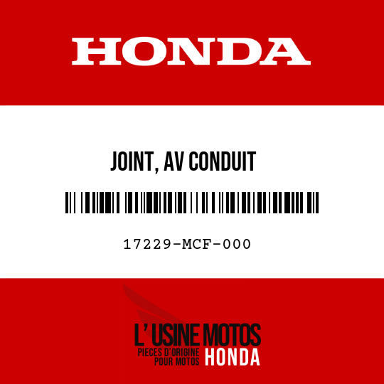 image de 17229-MCF-000 JOINT, AV CONDUIT