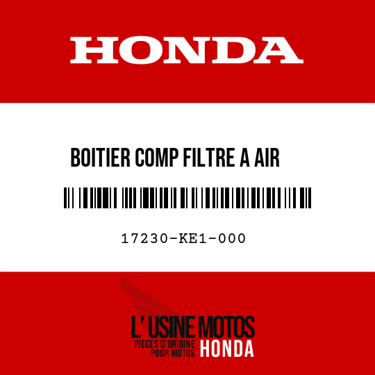 image de 17230-KE1-000 BOITIER COMP FILTRE A AIR