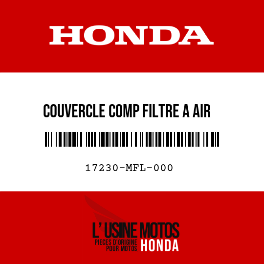image de 17230-MFL-000 COUVERCLE COMP FILTRE A AIR