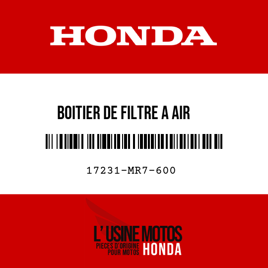 image de 17231-MR7-600 BOITIER DE FILTRE A AIR