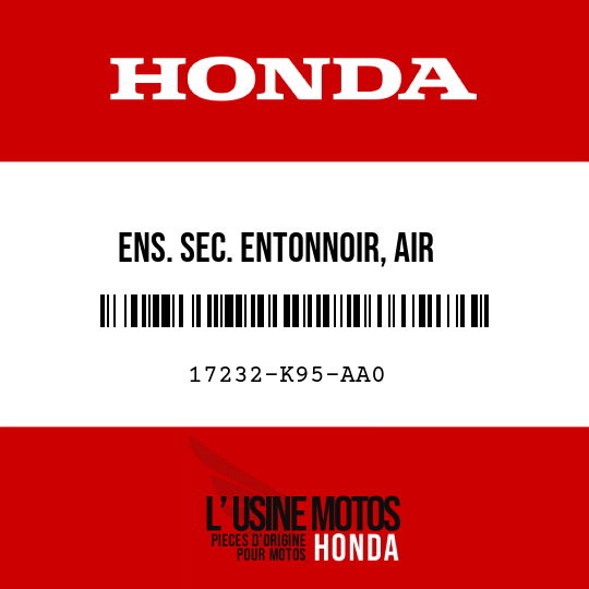 image de 17232-K95-AA0 ENS. SEC. ENTONNOIR, AIR