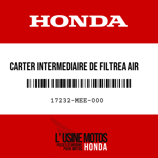 image de 17232-MEE-000 CARTER INTERMEDIAIRE DE FILTREA AIR