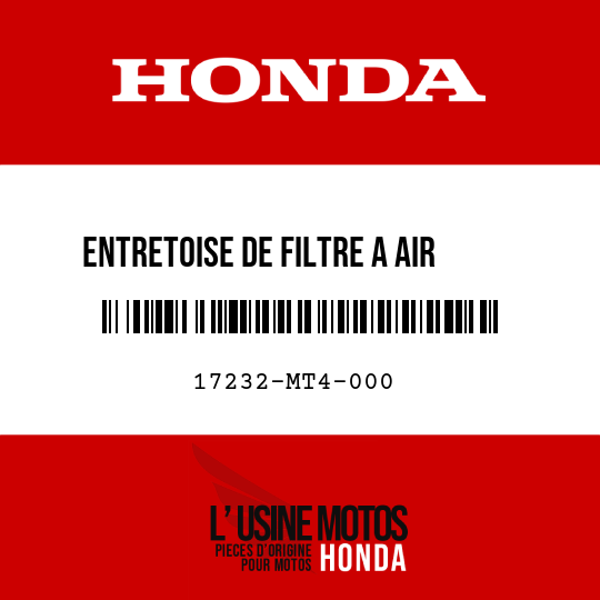 image de 17232-MT4-000 ENTRETOISE DE FILTRE A AIR    SECONDAIRE