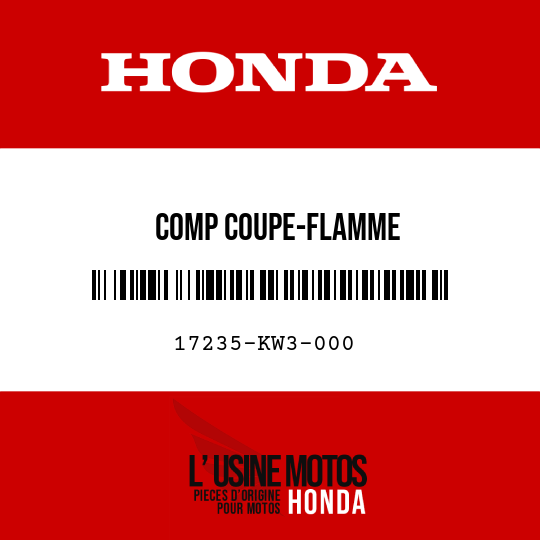 image de 17235-KW3-000 COMP COUPE-FLAMME
