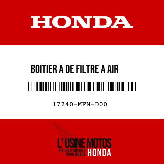 image de 17240-MFN-D00 BOITIER A DE FILTRE A AIR
