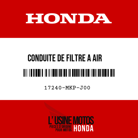 image de 17240-MKP-J00 CONDUITE DE FILTRE A AIR