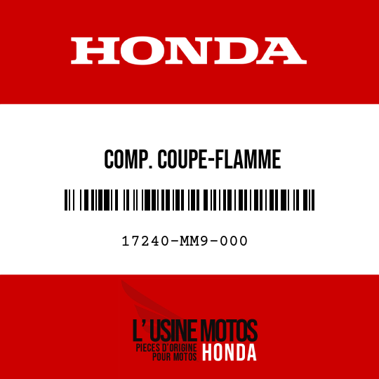 image de 17240-MM9-000 COMP. COUPE-FLAMME