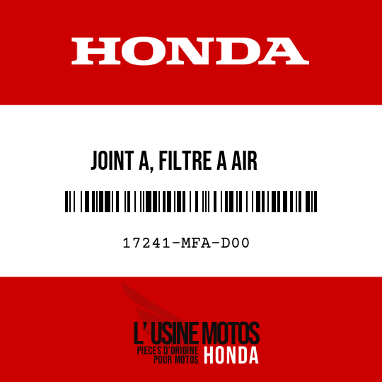 image de 17241-MFA-D00 JOINT A, FILTRE A AIR