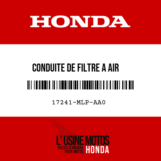 image de 17241-MLP-AA0 CONDUITE DE FILTRE A AIR