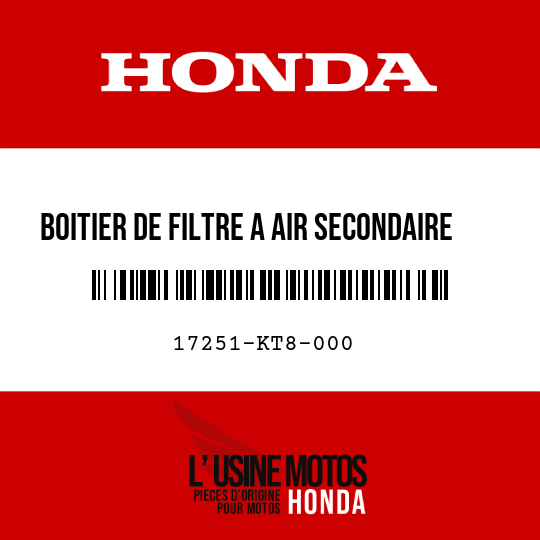 image de 17251-KT8-000 BOITIER DE FILTRE A AIR SECONDAIRE