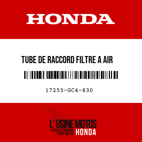 image de 17253-GC4-830 TUBE DE RACCORD FILTRE A AIR