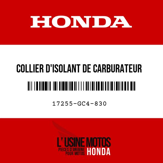 image de 17255-GC4-830 COLLIER D'ISOLANT DE CARBURATEUR