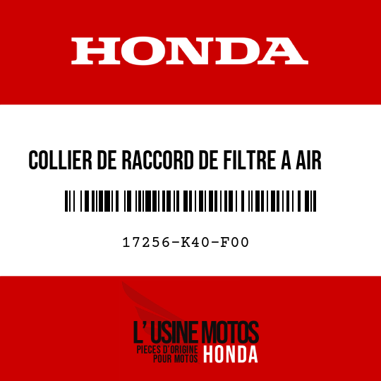 image de 17256-K40-F00 COLLIER DE RACCORD DE FILTRE A AIR (42)