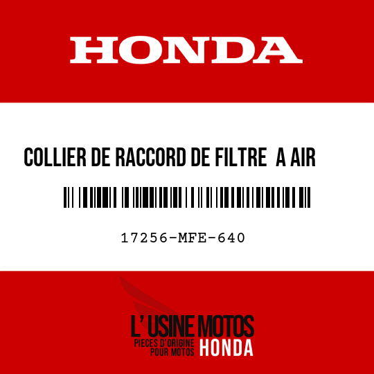 image de 17256-MFE-640 COLLIER DE RACCORD DE FILTRE  A AIR