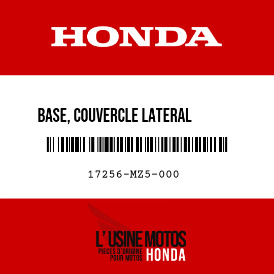 image de 17256-MZ5-000 BASE, COUVERCLE LATERAL       CARBURATEUR D