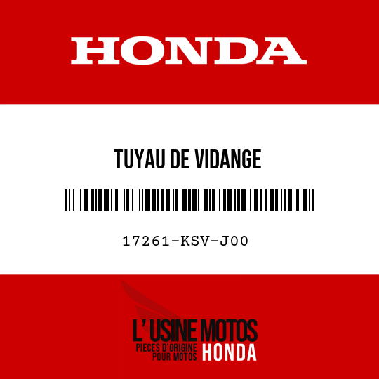 image de 17261-KSV-J00 TUYAU DE VIDANGE