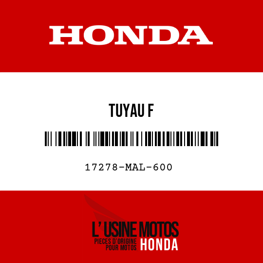 image de 17278-MAL-600 TUYAU F