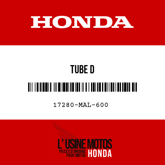 image de 17280-MAL-600 TUBE D