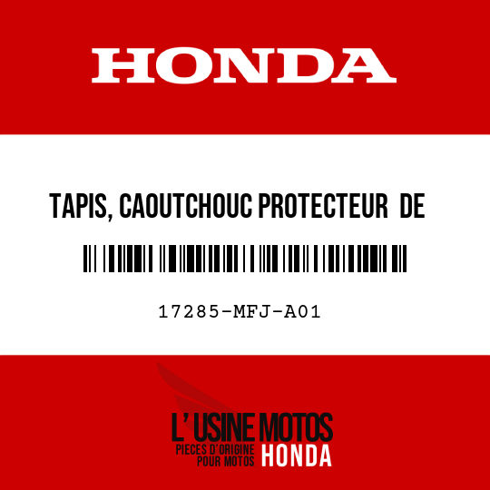 image de 17285-MFJ-A01 TAPIS, CAOUTCHOUC PROTECTEUR  DE MOTEUR