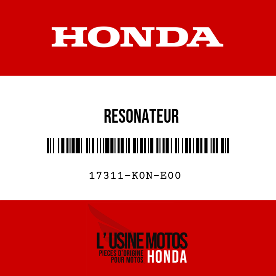 image de 17311-K0N-E00 RESONATEUR