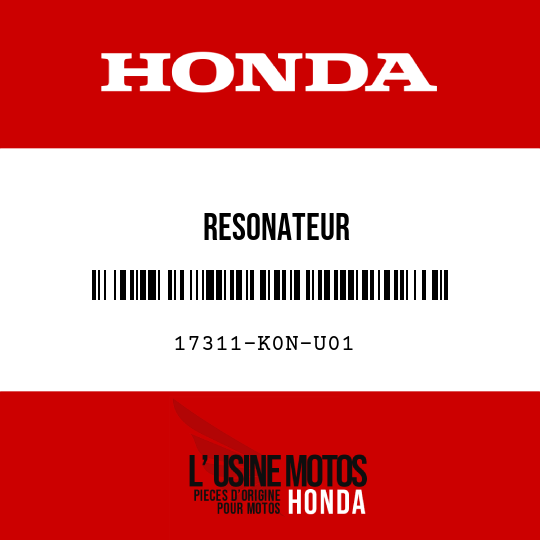 image de 17311-K0N-U01 RESONATEUR