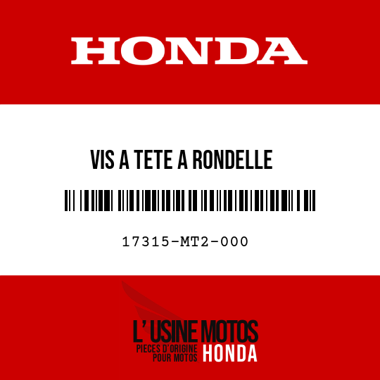 image de 17315-MT2-000 VIS A TETE A RONDELLE
