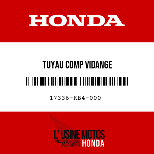 image de 17336-KB4-000 TUYAU COMP VIDANGE