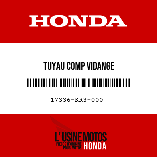 image de 17336-KR3-000 TUYAU COMP VIDANGE