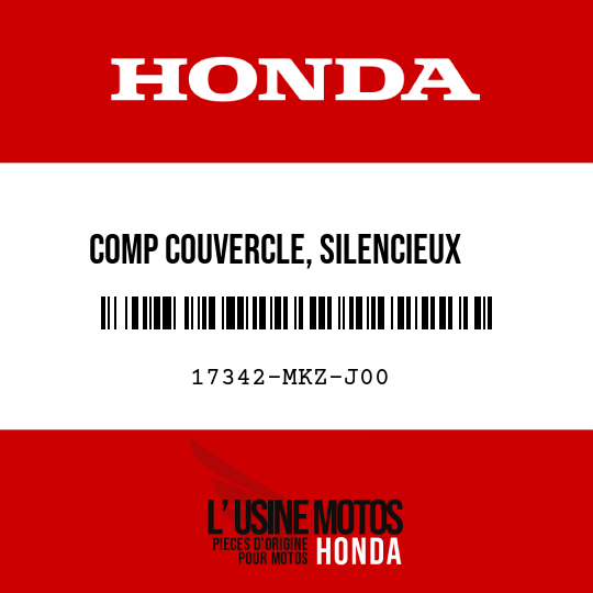 image de 17342-MKZ-J00 COMP COUVERCLE, SILENCIEUX   AUXILIAIRE D