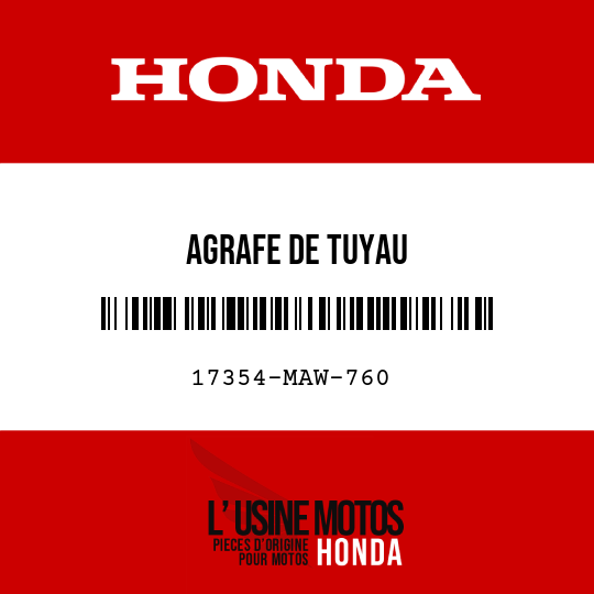 image de 17354-MAW-760 AGRAFE DE TUYAU