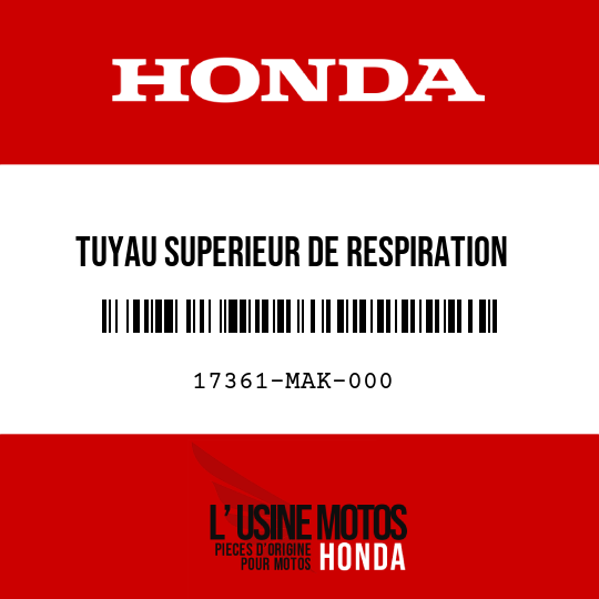 image de 17361-MAK-000 TUYAU SUPERIEUR DE RESPIRATION