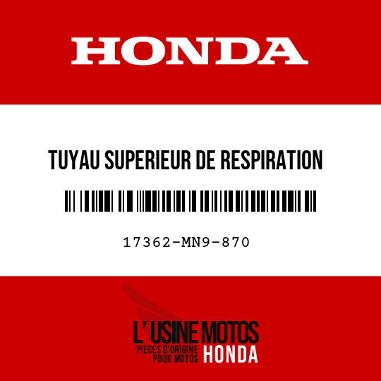 image de 17362-MN9-870 TUYAU SUPERIEUR DE RESPIRATION