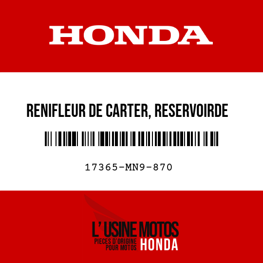 image de 17365-MN9-870 RENIFLEUR DE CARTER, RESERVOIRDE STOCKAGE