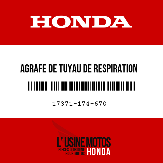 image de 17371-174-670 AGRAFE DE TUYAU DE RESPIRATION
