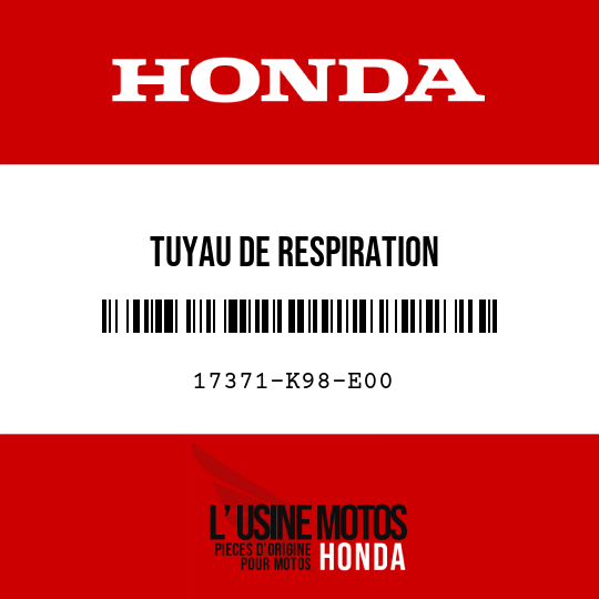 image de 17371-K98-E00 TUYAU DE RESPIRATION