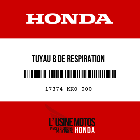 image de 17374-KK0-000 TUYAU B DE RESPIRATION