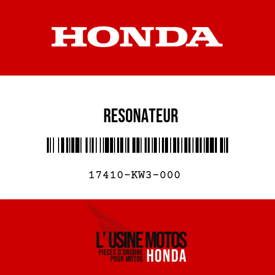 image de 17410-KW3-000 RESONATEUR
