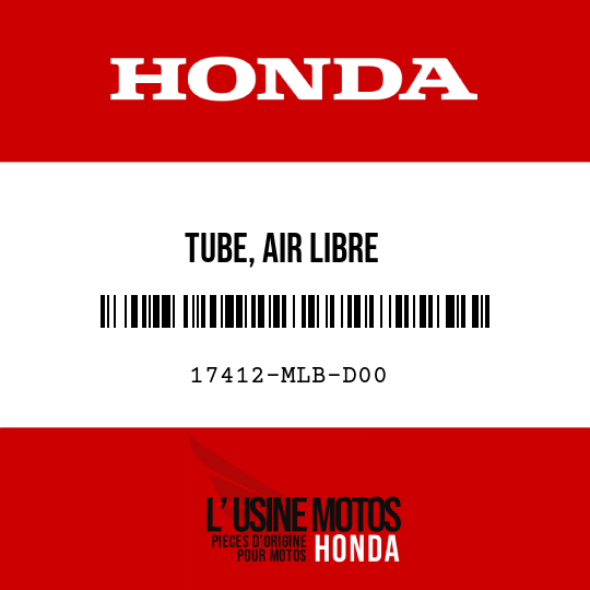 image de 17412-MLB-D00 TUBE, AIR LIBRE