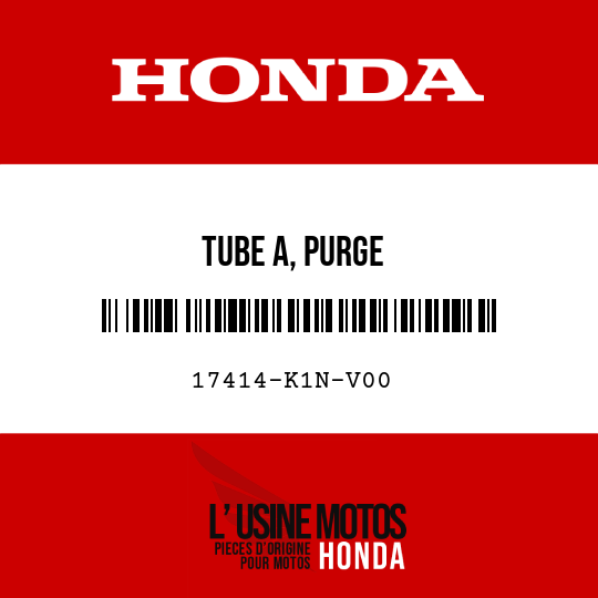image de 17414-K1N-V00 TUBE A, PURGE