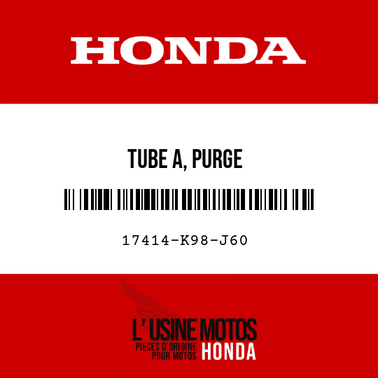 image de 17414-K98-J60 TUBE A, PURGE