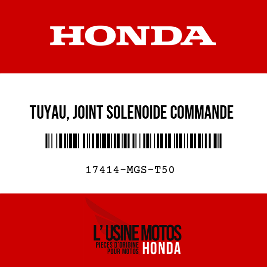 image de 17414-MGS-T50 TUYAU, JOINT SOLENOIDE COMMANDE VIDANGE