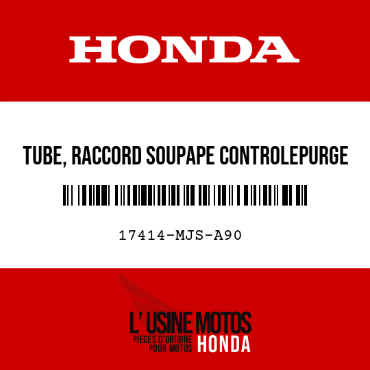 image de 17414-MJS-A90 TUBE, RACCORD SOUPAPE CONTROLEPURGE