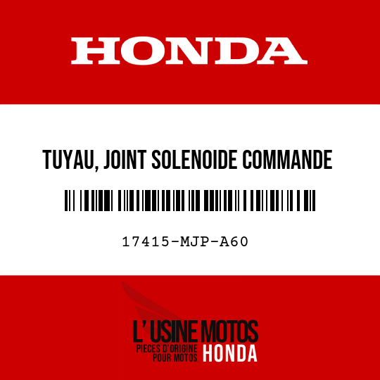 image de 17415-MJP-A60 TUYAU, JOINT SOLENOIDE COMMANDE VIDANGE