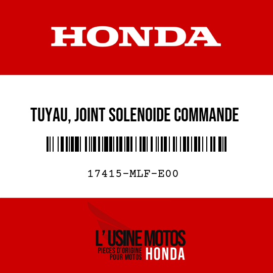 image de 17415-MLF-E00 TUYAU, JOINT SOLENOIDE COMMANDE VIDANGE